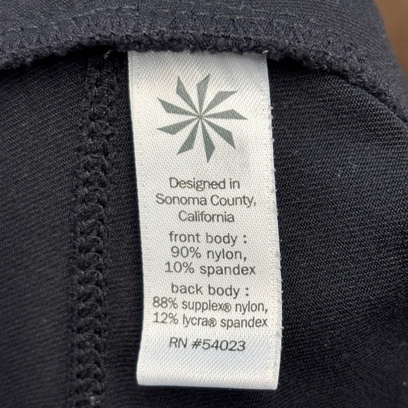 Athleta Highline Hybrid Ankle Tight Black Zip Pockets Stretch Size 4 591441 - Picture 6 of 8